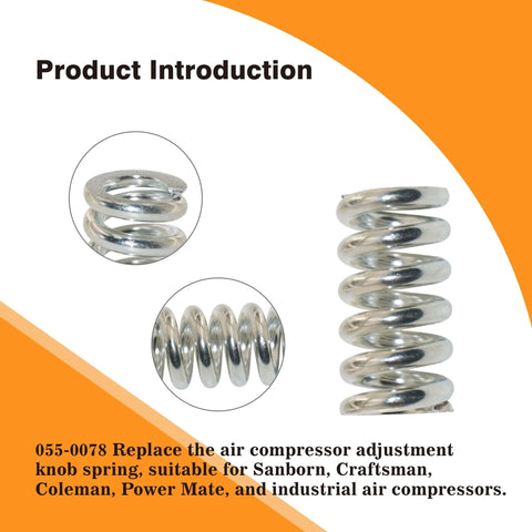 Air Compressor Adjustment Knob Spring Replacement For Sanborn Craftsman Coleman Power Mate And Industrial Air Compressors
