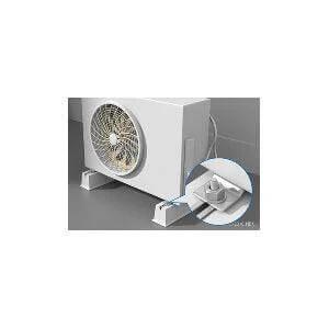 SHNRS-M10 NBK Anti Theft Nuts-Made in Japan installed on a fan unit, showing the mounting position and setup.