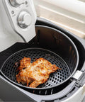 4 Or 8 Pack Silicone Air Fryer Protective Feet Bumpers Tabs Replacement Parts For Non Slip Tray And Grill Pan shown installed