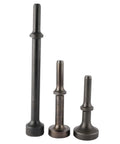 Three alloy steel pneumatic chisel bits from an air hammer bit set four piece including three 0.401 inch shank for versatile bodywork.