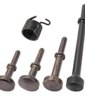 Extended Length Air Hammer Bits Set With Spring 0.401 Pneumatic Chisel Bits Alloy Steel Four Shapes Auto Body Shaping Metal Grinding