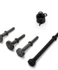 Smoothing Air Hammer Bits Set, 4 Piece With Spring, Pro Grade Heavy Duty Pneumatic Hammer Bit Kit, Alloy Steel With Oxide Finish