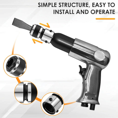 Air Hammer Quick Change Chisel Retainer Chuck Easy To Install No Fuss Quick Chuck Replacement For Air Hammers And Gas Shovels