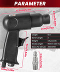 Air Hammer Kit With 150mm Stroke Delivers 4500 BPM, Pneumatic Hammer With Four Chisels, Includes Taper Punch, Panel Cutter