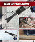 Powerful 150mm Air Hammer Kit With 4500 BPM Pneumatic Hammer And Four Chisels Including Taper Punch Panel Cutter Flat