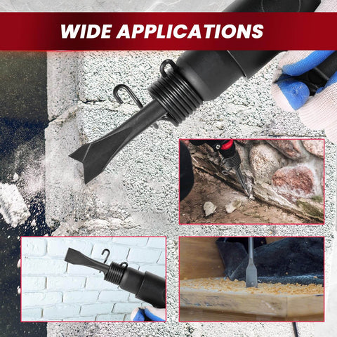 Air Hammer Kit With 150mm Stroke Delivers 4500 BPM, Pneumatic Hammer With Four Chisels in various applications