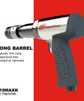 Ingersoll Rand 119MAXK Long Barrel Vibration Reduced Air Hammer Kit with ergonomic handle and metal barrel design for heavy vehicle repair.