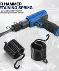 Shake N Break Pneumatic Bolt Breaker Set with air hammer spring and adapters, shown with retaining springs and air hammer tool.