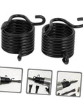 6 Pcs Air Hammer Spring Retainer Set for pneumatic chisels, heavy-duty alloy steel shown in close-up and installed view