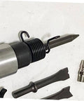 Close-up of 6 Pcs Air Hammer Spring Retainer Set For Pneumatic Chisels On The Job Heavy Duty Alloy Steel Air Tool Accessories.