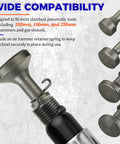 Close-up of 5 Piece Smoothing Air Hammer Tool Kit With Pneumatic Chisel Bits And Spring Attachments For Durable Metalworking