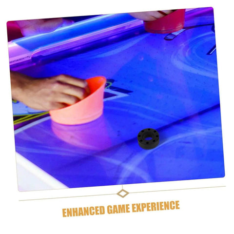 Foosball Table Rod Rubber Bumpers, 16 Pack Pro Grade Replacement Parts For Table Football, shown on game table surface.