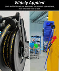 Air Hose Reel Rubber Bumpers Set Two Pack For Three Eighths Inch Reels, Spring Driven Auto Rewind, Adjustable Ball Stopper Replacement Parts, Includes Screws And Nuts For Tight Mounting