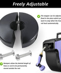 Air Hose Reel Rubber Bumpers Set Two Pack For Three Eighths Inch Reels, Spring Driven Auto Rewind, Adjustable Ball Stopper Replacement Parts, Includes Screws And Nuts For Tight Mounting shown with mounting hardware and hose reel
