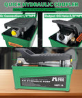 Powerful 10,000 PSI Air Hydraulic Pump With 1.6L Reservoir And Foot Pedal, Three Eighths NPT Oil Outlet, One Quarter Inlet
