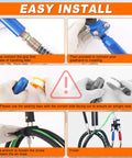 Step-by-step installation of the 15 Foot Air Line Hose Kit 3 In 1 Heavy Duty Assembly For Truckers And Fleets With Gladhand Holder