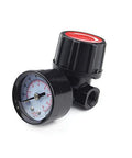 Reliable One Quarter Inch NPT air regulator with steel protected gauge guard, ideal for pneumatic tools and spray systems.