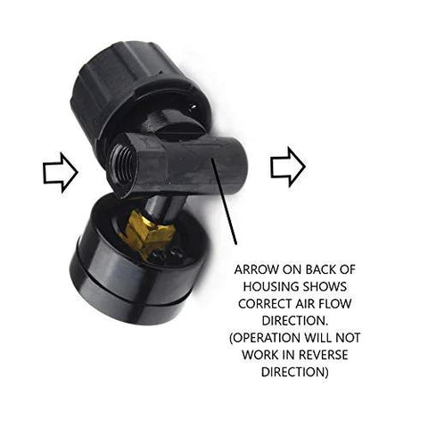 Reliable One Quarter Inch NPT air regulator with steel protected gauge guard showing airflow direction markings