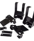 Premium air spring kit delivers up to 7500 lbs leveling, adjustable 5 to 100 psi for precise ride height, black metal brackets