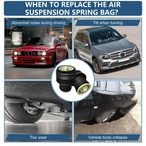 Rear Air Suspension Bag Kit Replacement For X5 E70 And X6 E71 E72 2007 To 2014 Pair Of Air Springs Compatible With OEM Numbers observed in vehicles with air spring issues like noise and tilting.