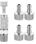 Fast Swap Quick Release Airbrush Coupler Kit With One Eighth Inch BSP Male And Female Adapters, Hose Coupler And Five Plugs