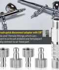 Quick Release Coupling Kit For Spray Gun Hoses, DIY Friendly 1/8 Inch BSP Male And Female Connectors, 5 Connector Set