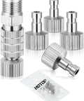 Five Piece Airbrush Quick Release Coupling Set With One Eighth Inch Female And Male Connectors For Air Hoses And Air Compressors