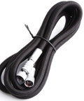 Three Meter Airbrush Hose BD-30 with Quick Disconnect and Standard One Eighth Fittings for easy swapping, coiled view