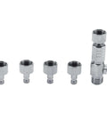 Harder Steenbeck Airbrush Quick Connect Quick Release Disconnect Adapter One Eighth Inch Male And Female Connections With Valve