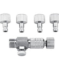 Harder Steenbeck Airbrush Quick Connect Quick Release Disconnect Adapter One Eighth Inch Male And Female Connections With Adjustable Control Valve