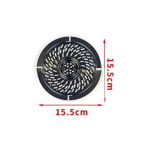 Compatible For Airfryer Basket Replacement Grill Pan Oven Baking Tool Air Fryer Parts Plate Tray Food Divider Kitchen Accessories(15.5X15.5CM) top view