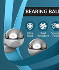 G25 Precision AISI 440 Stainless Steel Bearing Balls Half Inch Diameter Pack of 10 ISO 9001 certified, ultra hard, rust resistant finish
