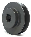 AK25 5/8" Inch Bore One Groove cast iron Solid Pulley with OD 2.5" inch ID 5/8" Inch for V-belts size 4L,A - VXB Ball Bearings