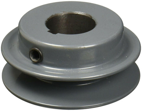 AK30-3/4" Bore Cast Iron Solid Sheave Pulley for V-belt size 3L, 4L OD: 3" ID: 3/4" One Groove AK3034 - VXB Ball Bearings