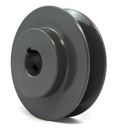 AK46-1" Bore Solid Sheave Pulley with 4.6" OD One Groove Pulley AK46 1" for V-belts size 4L, A, AX, AK46 (OD 4.6" - ID : 1") - VXB Ball Bearings