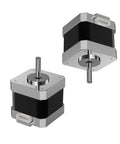 ALadrs FDM 3D Printer Stepper Motor 42-40,2 Phases 1A 1.8 Degrees 0.4 N.M Stepper Motor 3D Printer Extruder, for Ender-3 Series and CR-10 Series E-axis (42-40(2Pcs)), shown in side view.