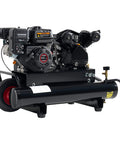 Albott 6.5HP Gas Powered Air Compressor, 8 Gallon Horizontal Tank with Wheels 10CFM@Max 115PSI, 196cc Loncin Engine