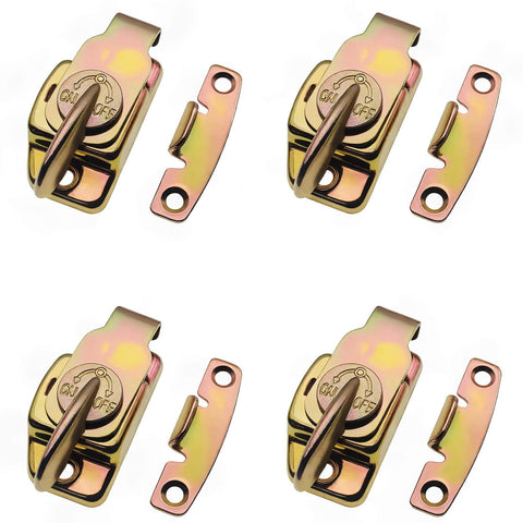 4 Pack Heavy Duty Align-N-Lock Table Locks With Leaf Buckle Connectors And Screws for Extension Tables Dining Tables Computer Workstations And Conference Furniture Color Zinc