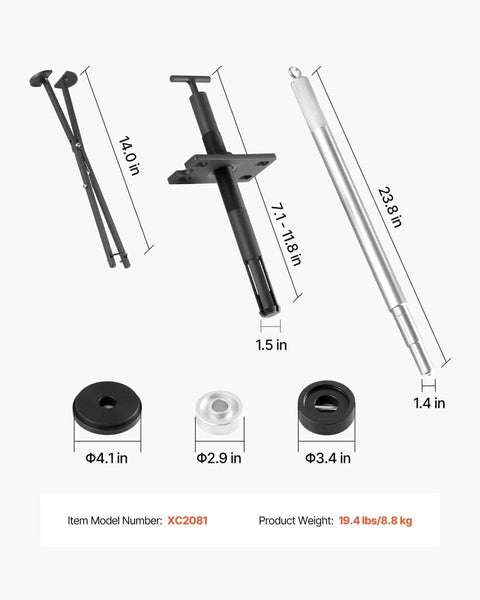 Alpha Bravo Gimbal Bearing Alignment Puller Set With Bellows Expander Tools For Outdrives Pro Grade Heavy Duty Steel