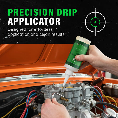 All Purpose Lubricating Oil For Home Auto And Shop Use 4 Oz With Precision Drip Applicator used on car engine