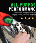 Using All Purpose Lubricating Oil For Home Auto And Shop Use 4 Oz With Precision Drip Applicator on bike gears for smooth performance.