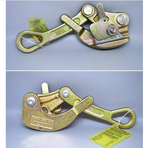 Alloy Steel Multifunctional Cable And Wire Rope Pulling Tool For Heavy Duty Gripping 0.5 To 2 Ton Without Damaging Wire Clamp