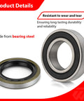 Front Wheel Bearing Kit Alloy Steel Sealed Bearings For Kawasaki H2 H2R ZX10R ZX6R ZX14R Z1000 KLZ1000 KLE1000 VN1600 VN1700 VN2000