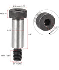 Alloy Steel Hex Socket Head Shoulder Screws 3/8-16 UNC, 1-1/4 Inch Shoulder Length, 1/2 Inch Shoulder Diameter, detail view