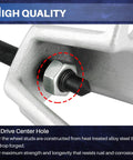 Close-up of the Duck Style Hub Grappler showing a nut and bolt on the Universal Front Hub Installer Puller Tool For FWD Cars Heavy Duty Axle And Wheel Hub Removal Device