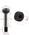Six Piece Beefy Heavy Duty Alloy Steel Shoulder Bolt Set One Quarter Inch Shoulder Diameter And Three Quarter Inch Shoulder Length