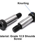 Heavy Duty Alloy Steel Hex Socket Head Shoulder Screws Set Of 6 Pcs With 3/8 Shoulder Diameter And 5/8 Shoulder Length 5/16-18 UNC Thread