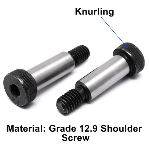 Heavy Duty Alloy Steel Hex Socket Head Shoulder Screws Set Of 6 Pcs With 3/8 Shoulder Diameter And 5/8 Shoulder Length 5/16-18 UNC Thread