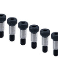 Heavy Duty Alloy Steel Hex Socket Head Shoulder Screws Set Of 6 Pcs With 3/8 Shoulder Diameter And 5/8 Shoulder Length 5/16-18 UNC Thread