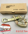 Alloy Steel Multifunctional Cable and Wire Rope Pulling Tool for Heavy Duty Gripping 0.5/1/2 Ton with packaging shown